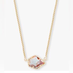 Kendra Scott Tess Pendant Necklace / iridescent & gold NWT